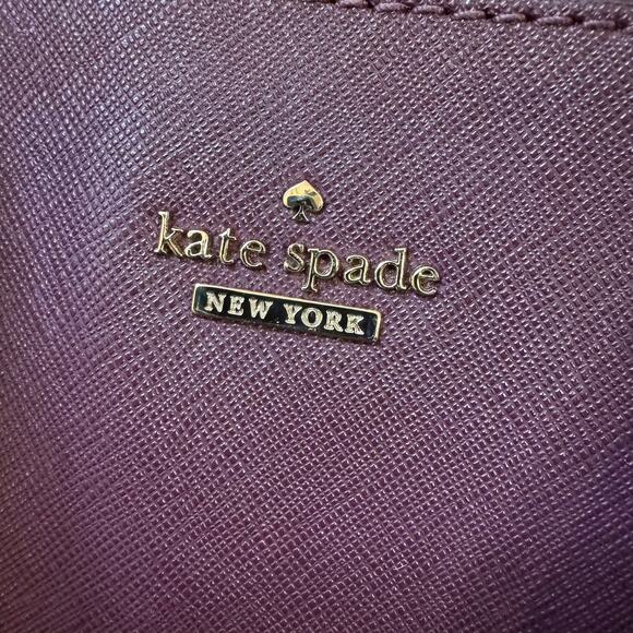 Kate Spade Cameron Street Maroon Saffiano Leather Tote - Picture 6 of 16